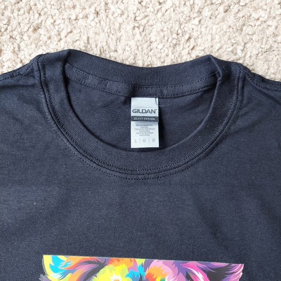 Colorful Lion Unisex T Shirt Size (L) - Picture 2 of 2